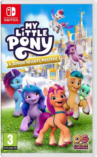 Nintendo Games My Little Pony A Zephyr Heights Mystery Transparant PAL