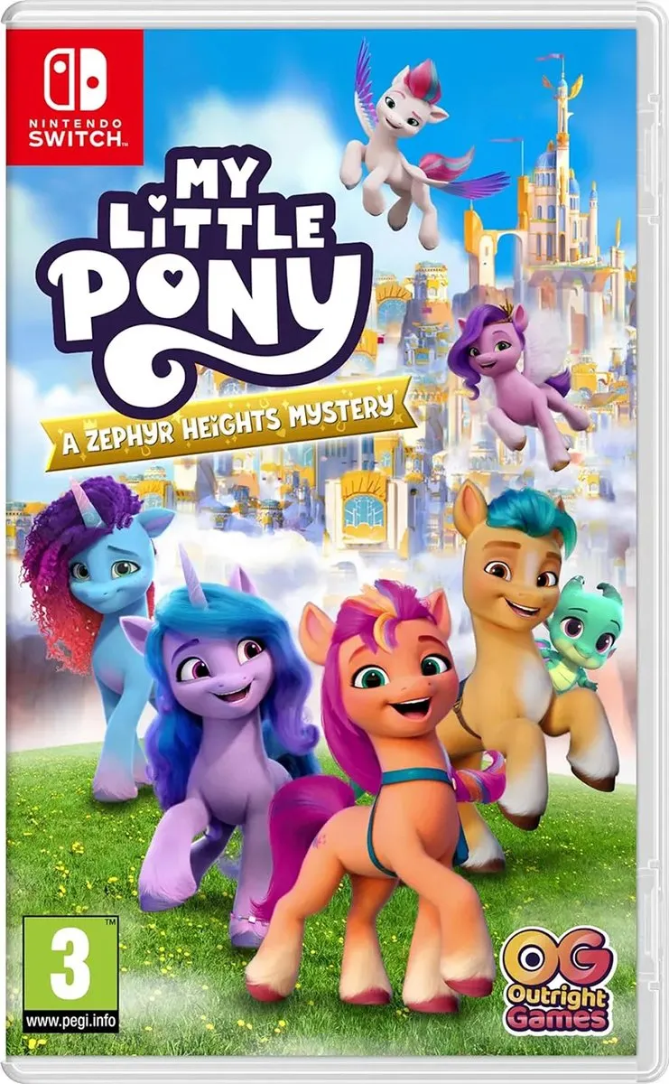 Nintendo Games My Little Pony A Zephyr Heights Mystery Transparant PAL