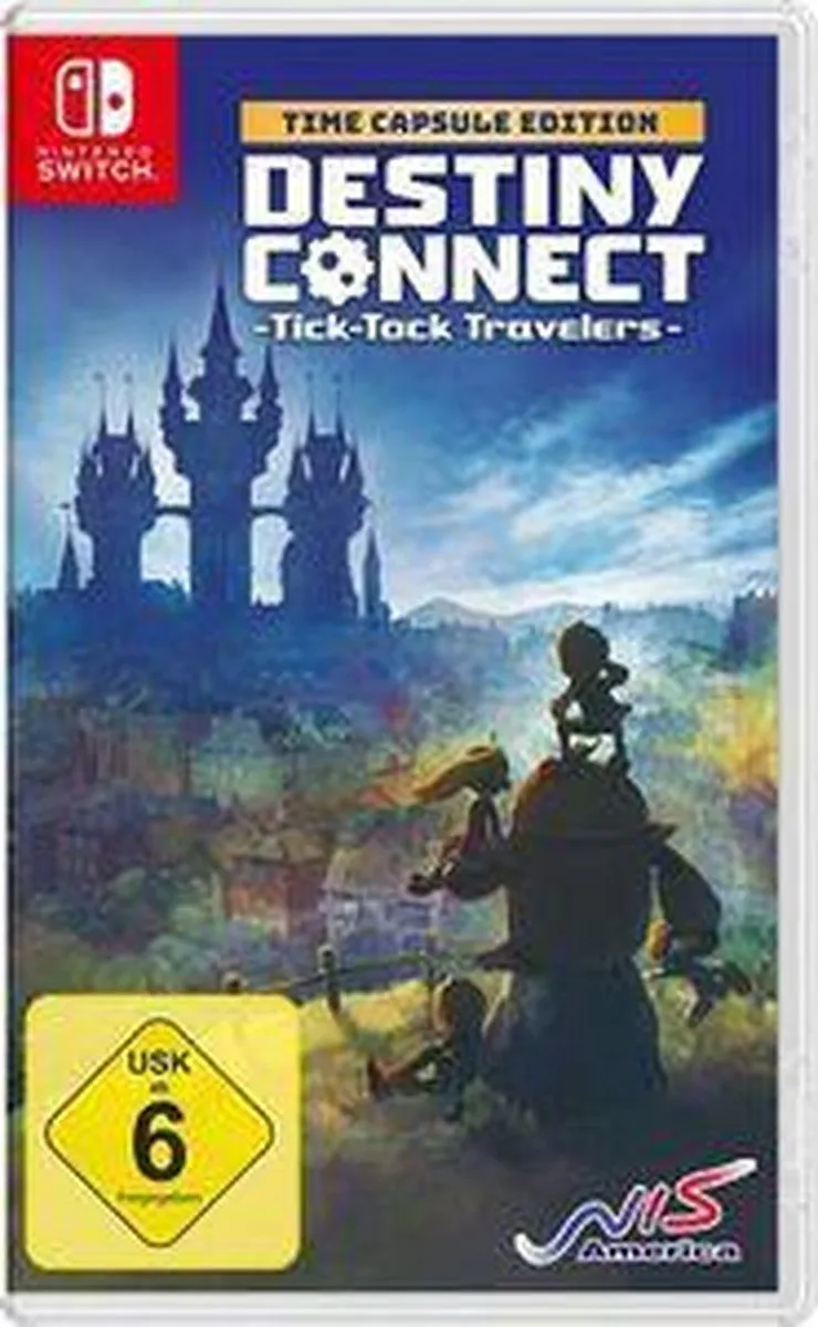 NIS America Destiny Connect: Tick-Tock Travelers - Time Capsule Edition video-game ,Duits hoesje