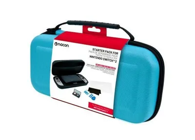 Nacon Starter Pack - Pouch (Blue) + Screen Protector + Game Cases