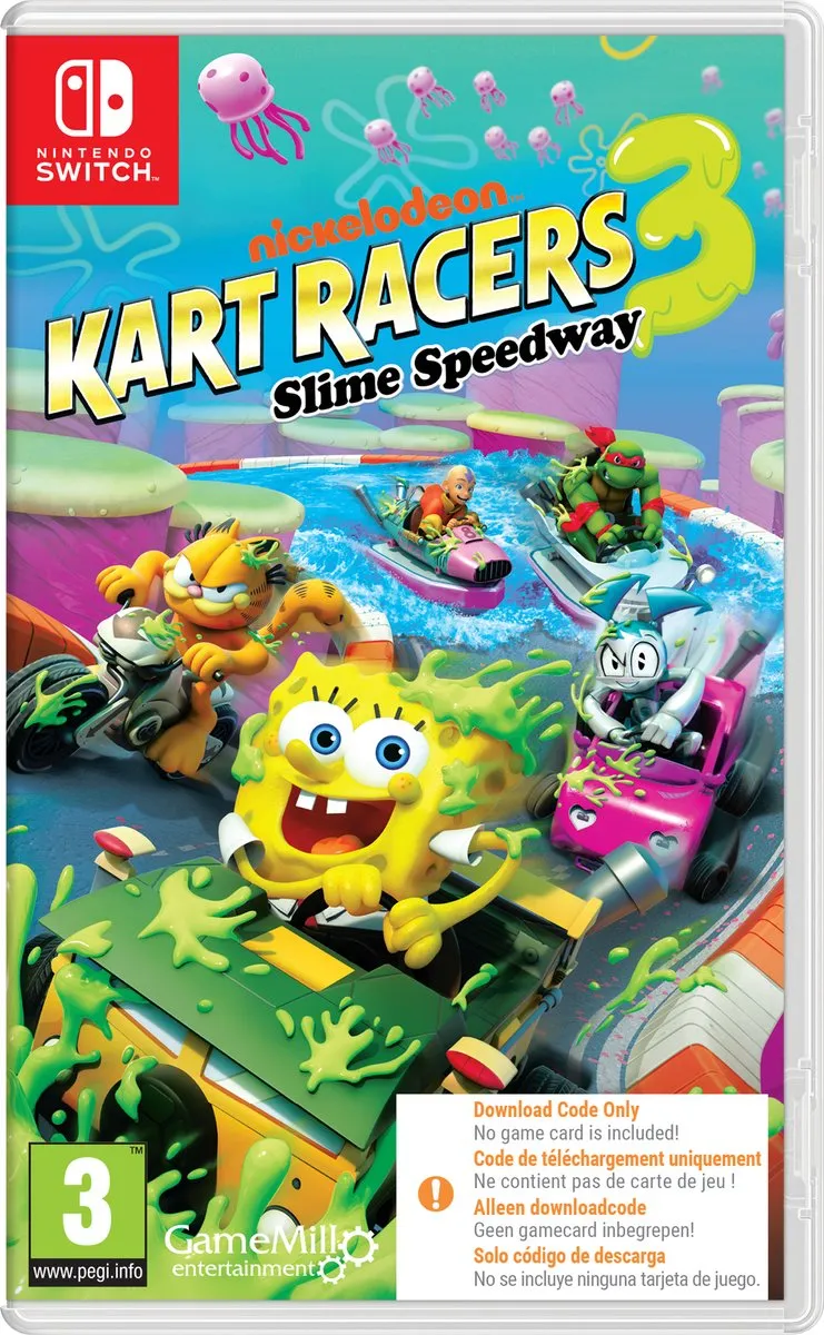 Nickelodeon Kart Racers 3: Slime Speedway - (Code in a Box