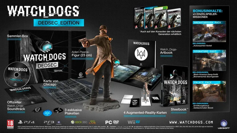 Ubisoft Watch Dogs Dedsec Edition, Engels