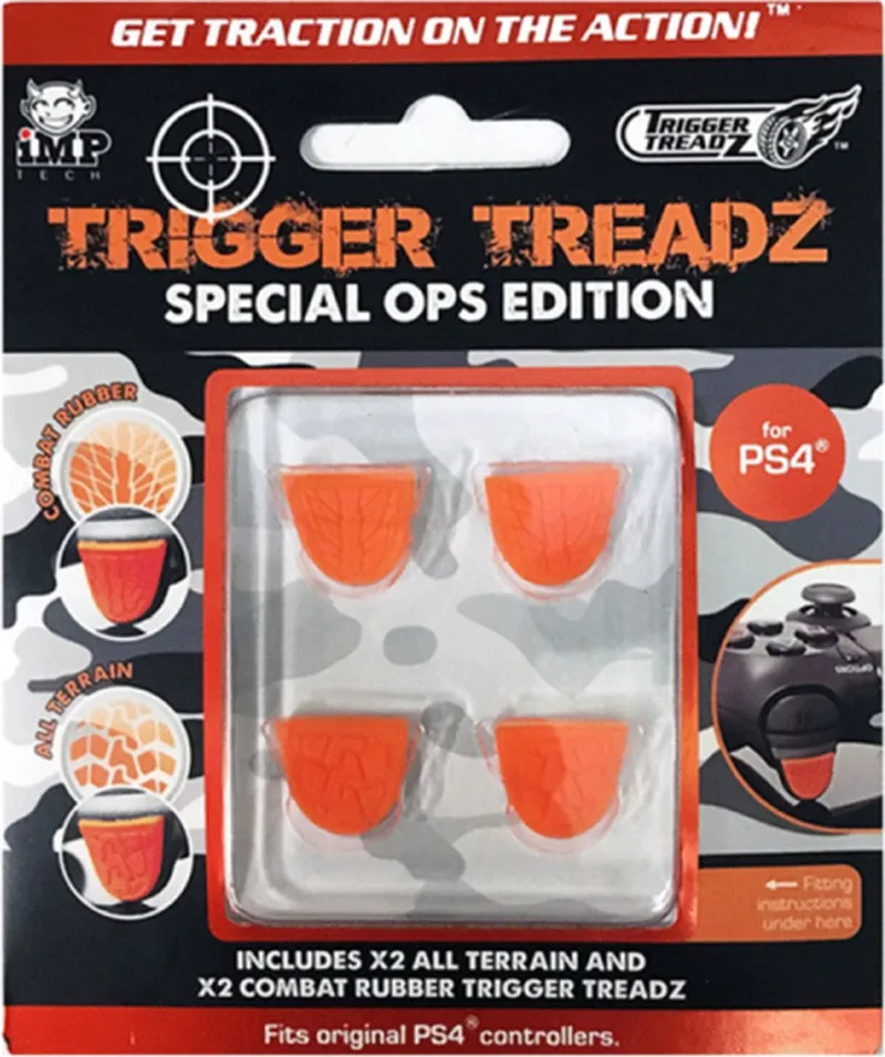 IMP Tech Trigger Treadz - Special Ops Edition - Trigger Grips 4pcs - Orange