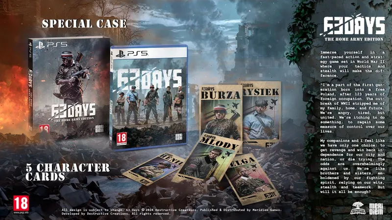 Playstation Games 63 Days-the Home Army Edition Bruin PAL