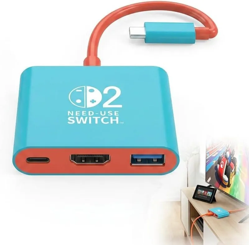 Draagbaar Docking Station voor 4K 60Hz met USB 3.0, PD 100W en TV Modus voor en OLED Console Accessoires