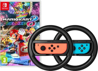 Mario Kart 8 Deluxe + BlueBuilt Stuurtjes voor