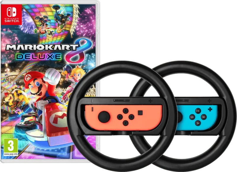Mario Kart 8 Deluxe + BlueBuilt Stuurtjes voor