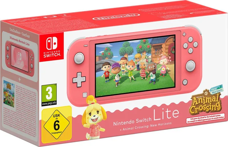 Lite (Coral) + Animal Crossing New Horizon (Digital)