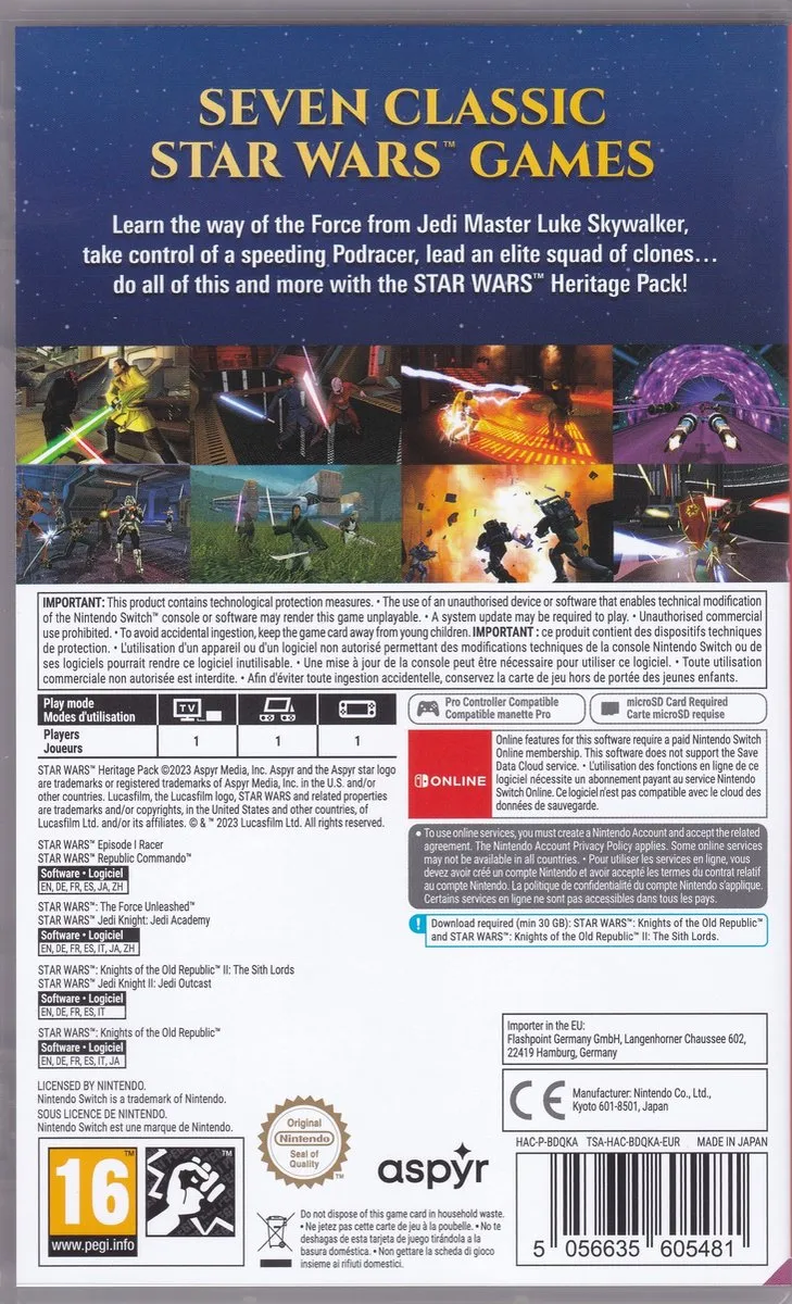 Star Wars Heritage Pack - 7 Classic Games