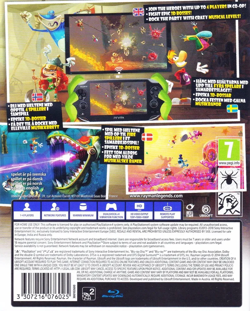 Rayman Legends - EN NO SE DK
