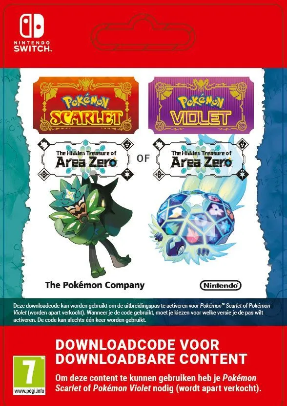 AOC Pokemon Scarlet/Violet Expansion Pass Hidden Treasure of Area Zero DLC (extra content