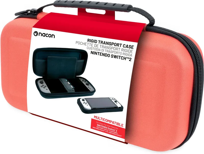 Nacon Rigid Transport Case (Pastel Red