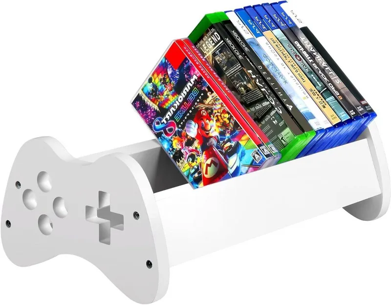 Universele Game Opslaghouder voor / /PS3/Xbox/ - Bewaart tot 32 Game Discs, Ideaal voor Game Organisatie en Ruimtebesparing, Wit