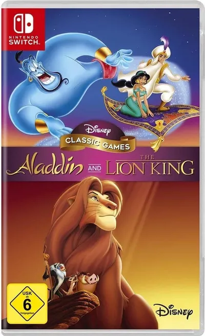 Disney Classic Games: Aladdin And The Lion King (16 bit classics Cover