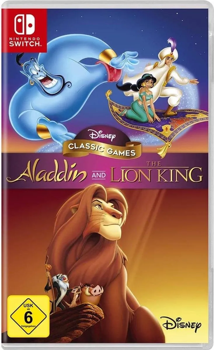 Disney Classic Games: Aladdin And The Lion King (16 bit classics Cover