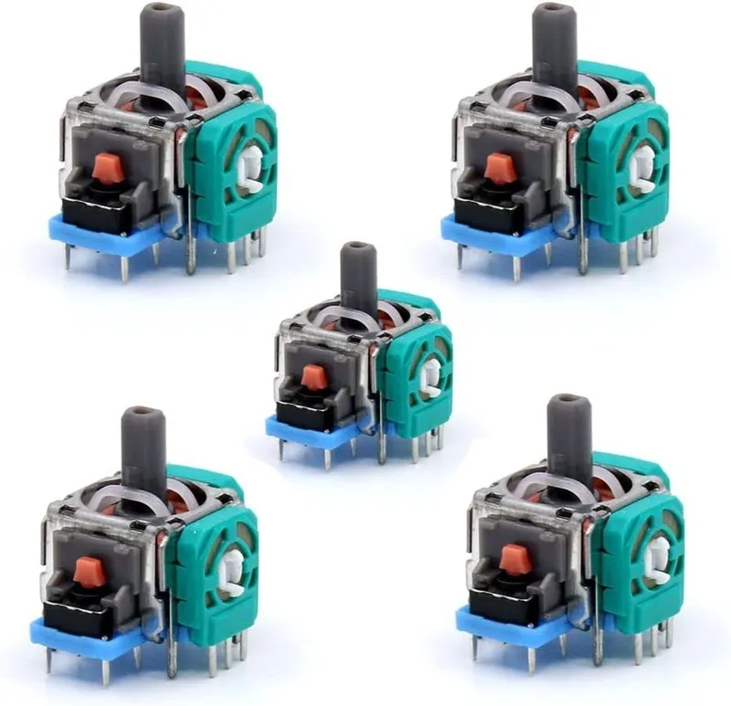 5PCS Vervangende Analoge Joystick voor Draadloze Controllers - 3D Thumbstick voor en , Perfecte Precisie en Comfort
