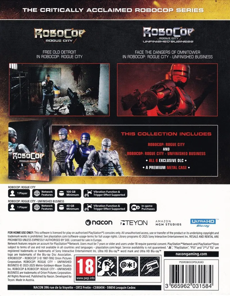 RoboCop: Rogue City Collection (Steelbook