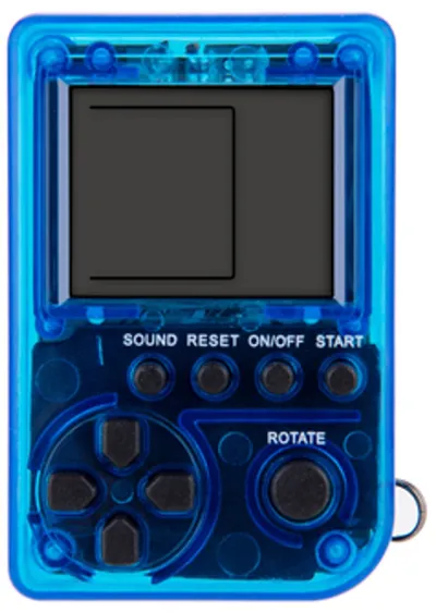 TechKidz, Mini videospel 26in1 met ketting, Blauw