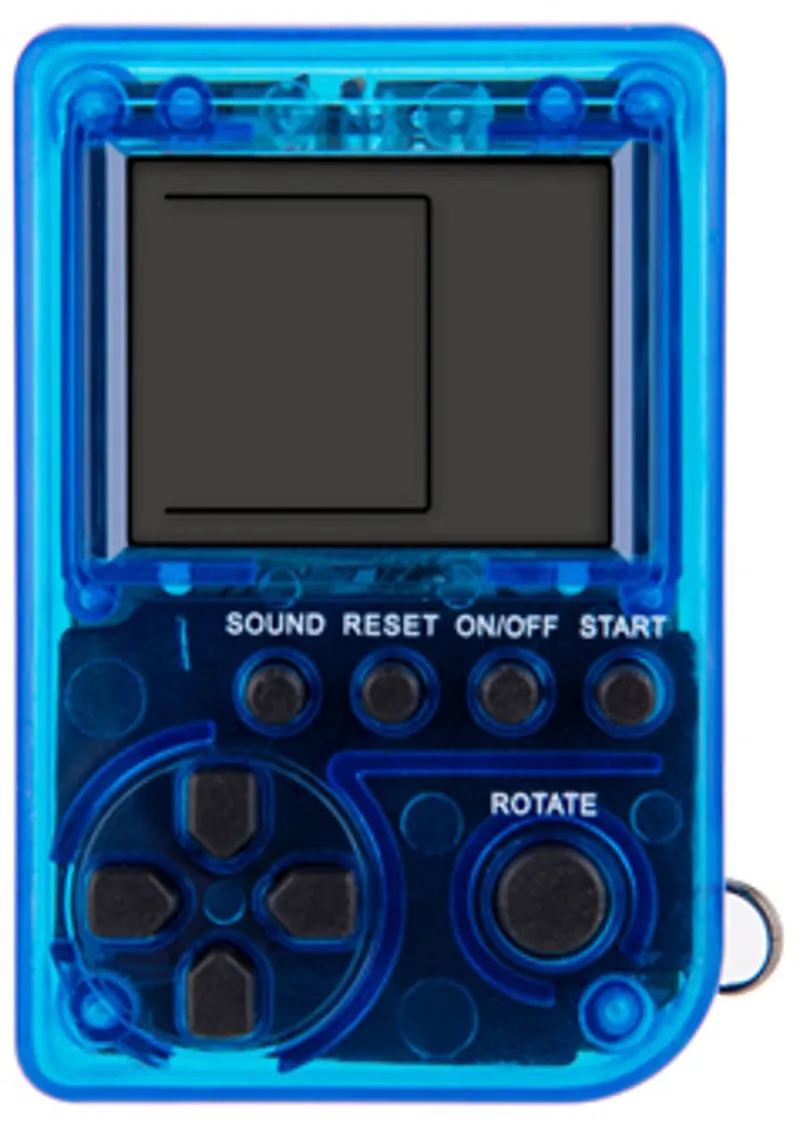 TechKidz, Mini videospel 26in1 met ketting, Blauw