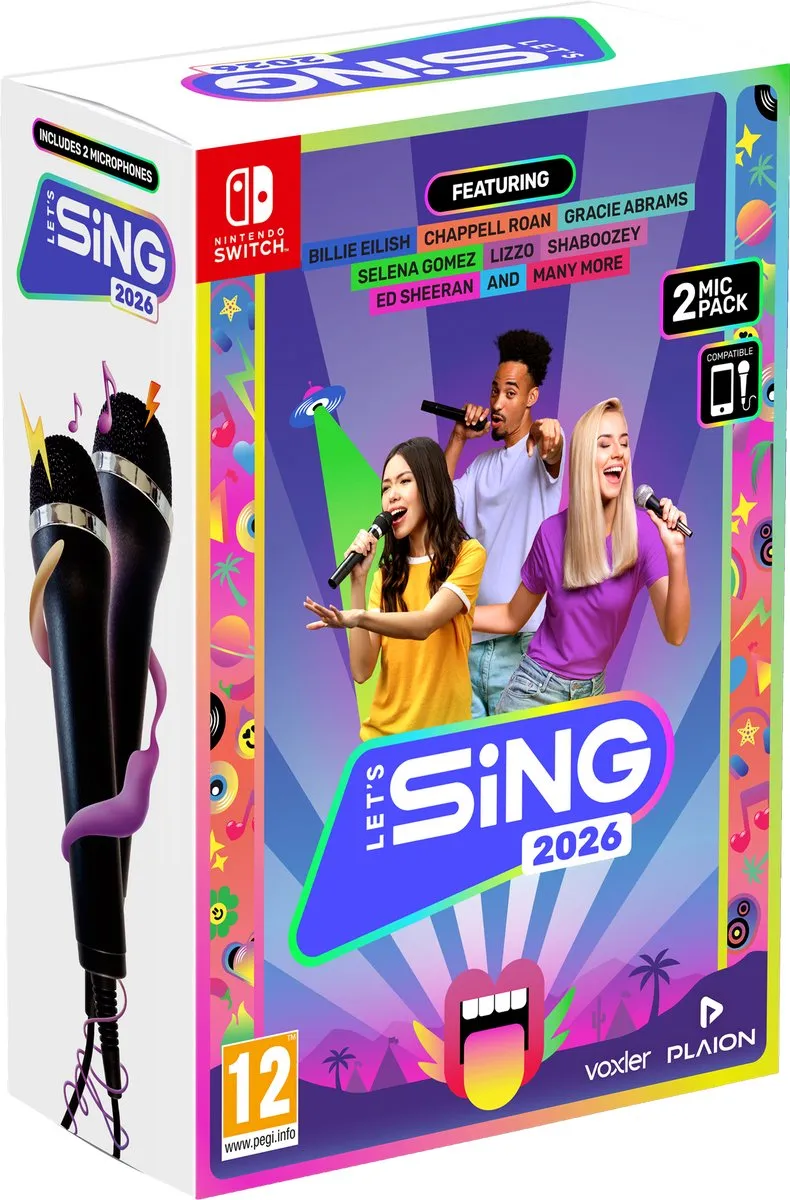 Let's Sing 2026 + 2 Microphones International Edition