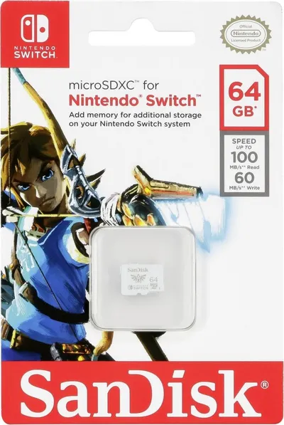 Sandisk MicroSDXC 64GB Memory Card (Legend of Zelda