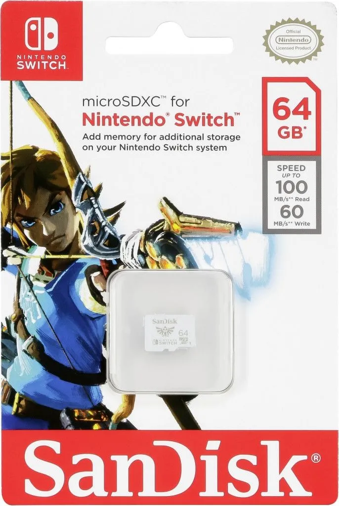 Sandisk MicroSDXC 64GB Memory Card (Legend of Zelda