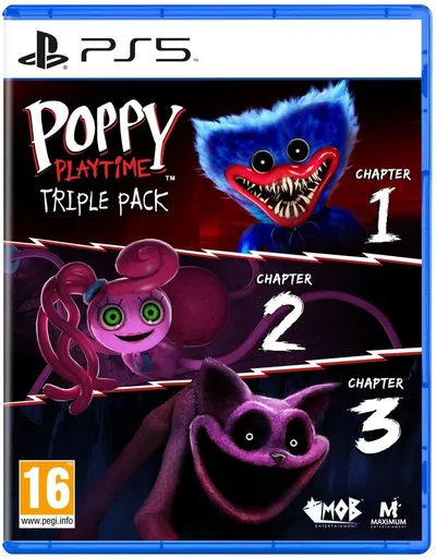 Inovra- Triple Pack - Poppy Playtime - Drie Hoofdstukken - Uitdagende Puzzels - Omkeerbare Omslag - Stickervel - Gamebundle