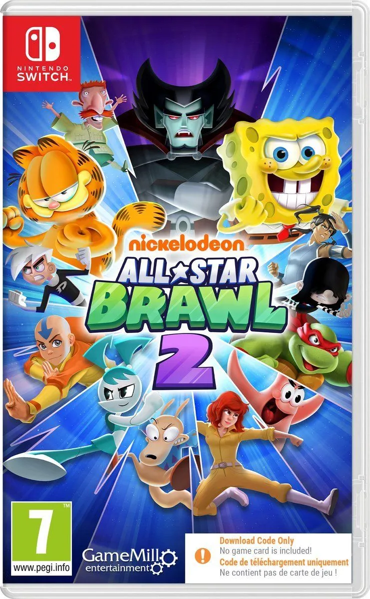 Nickelodeon All-Star Brawl 2 – – Download Code – Vechtspel met Bekende Nickelodeon Figuren
