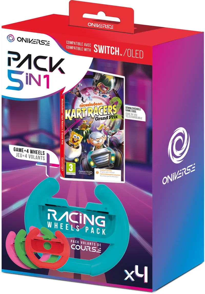 ONIVERSE Racesturen pakket + Nickelodeon Kart Racers 2 - (Code in the Box