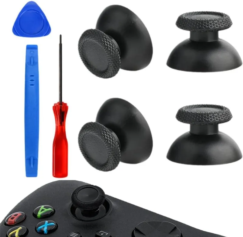 Complete set van joystick accessoires, duimjoysticks, gamecontroller reparatieset en simulator tools, geschikt voor controllers.