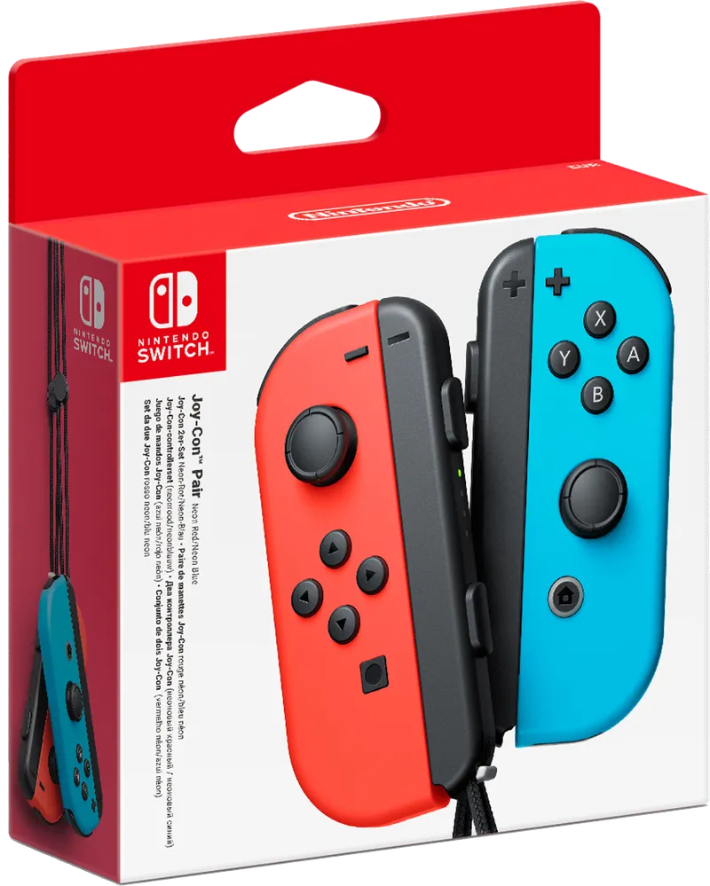 Joy-Con Controller Pair (Neon Red/Neon Blue