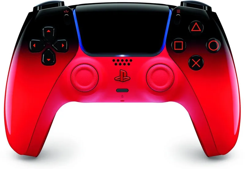Sony DualSense Techno Red New Edition - Draadloze gamecontroller - Bluetooth en USB-C - Compatibel met en PC - Vibratie en bewegingssensoren