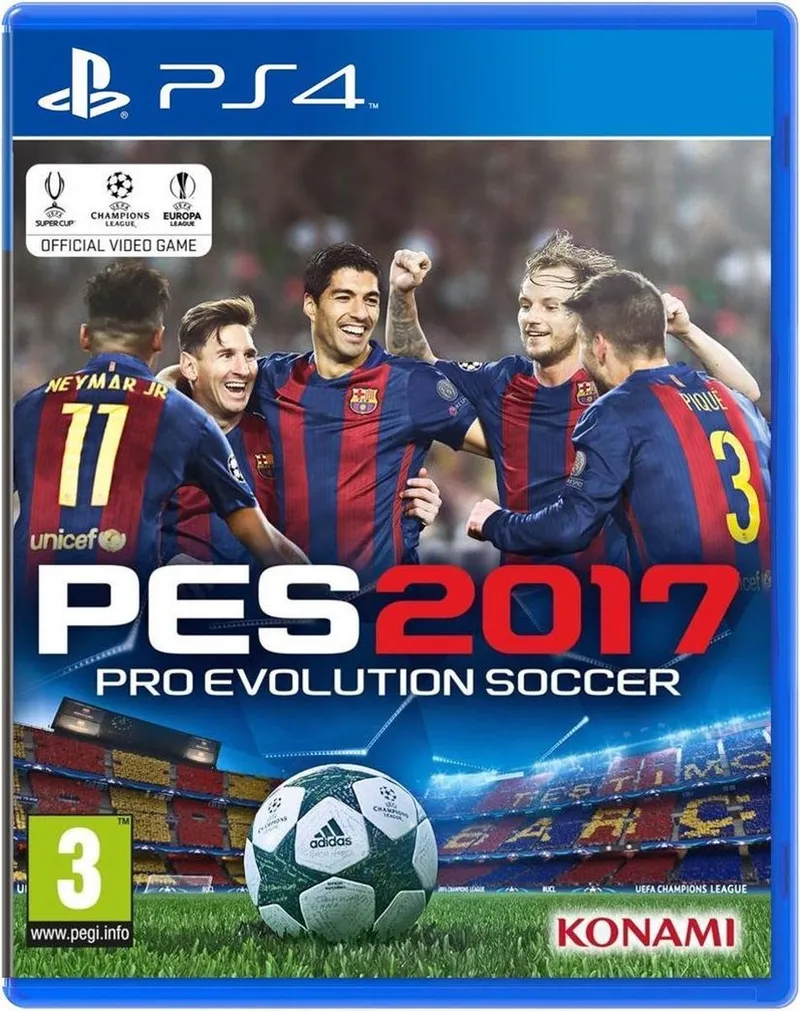 Konami Pro Evolution Soccer 2017, Standaard Engels