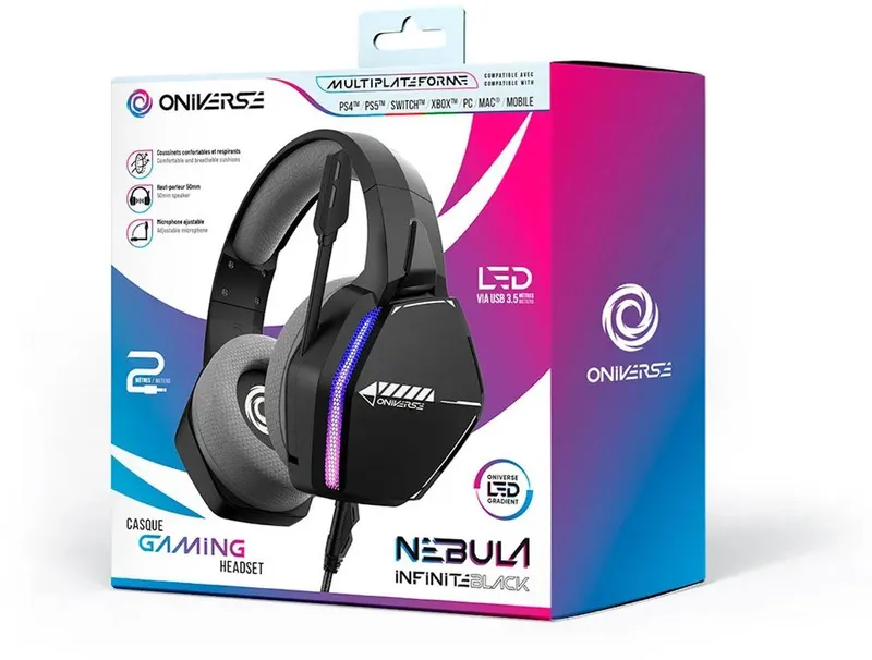 ONIVERSE - Gaming Headset Nebula Infinite Black - / / / / / PC