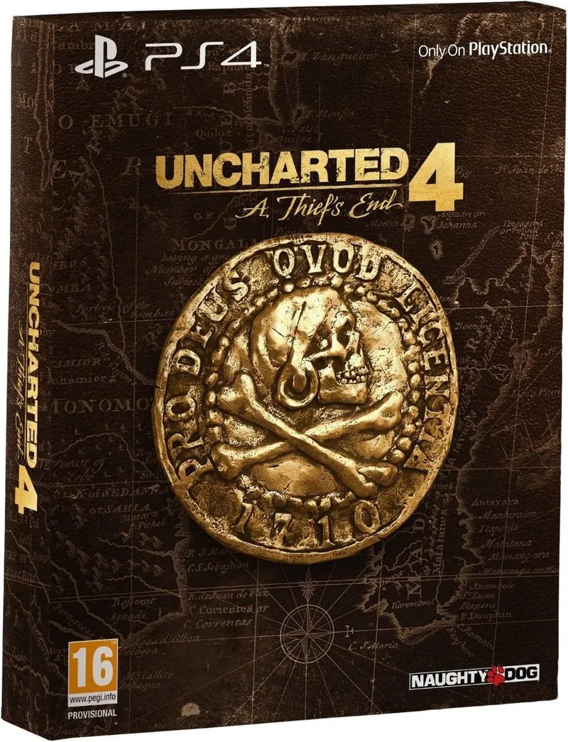 Uncharted 4: A Thief's End - - EN/FR/PT/AR Bundle Cover. Afspeelbaar in het Engels