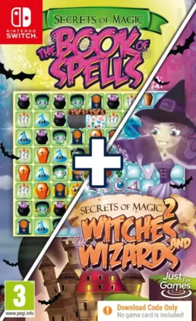 Secrets of Magic 1+2: The Book of Spells + Secrets of Magic 2: Witches and Wizards (Code in a Box)/