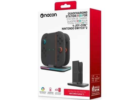 Nacon Quad Charger For 4 Joy-Con Controllers