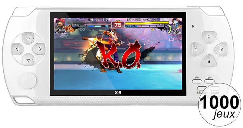 TechKidz, Console émulateur portable 4.3 pouces avec lecteur audio/vidéo, Wit