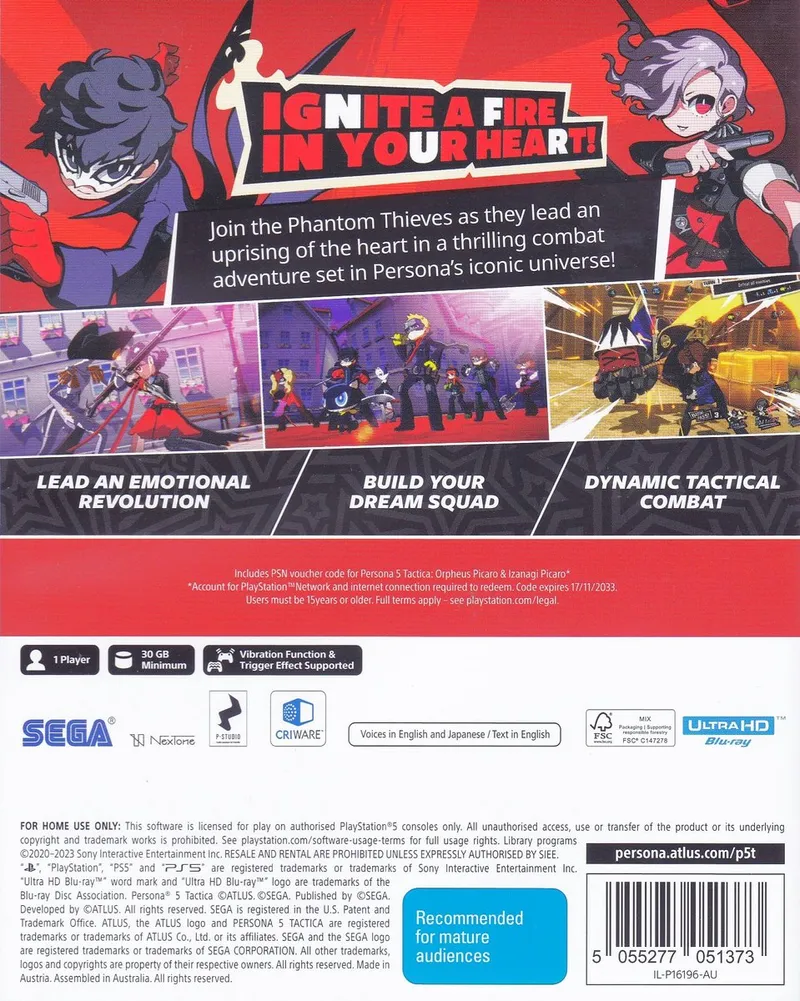 Persona 5 - Tactica AU