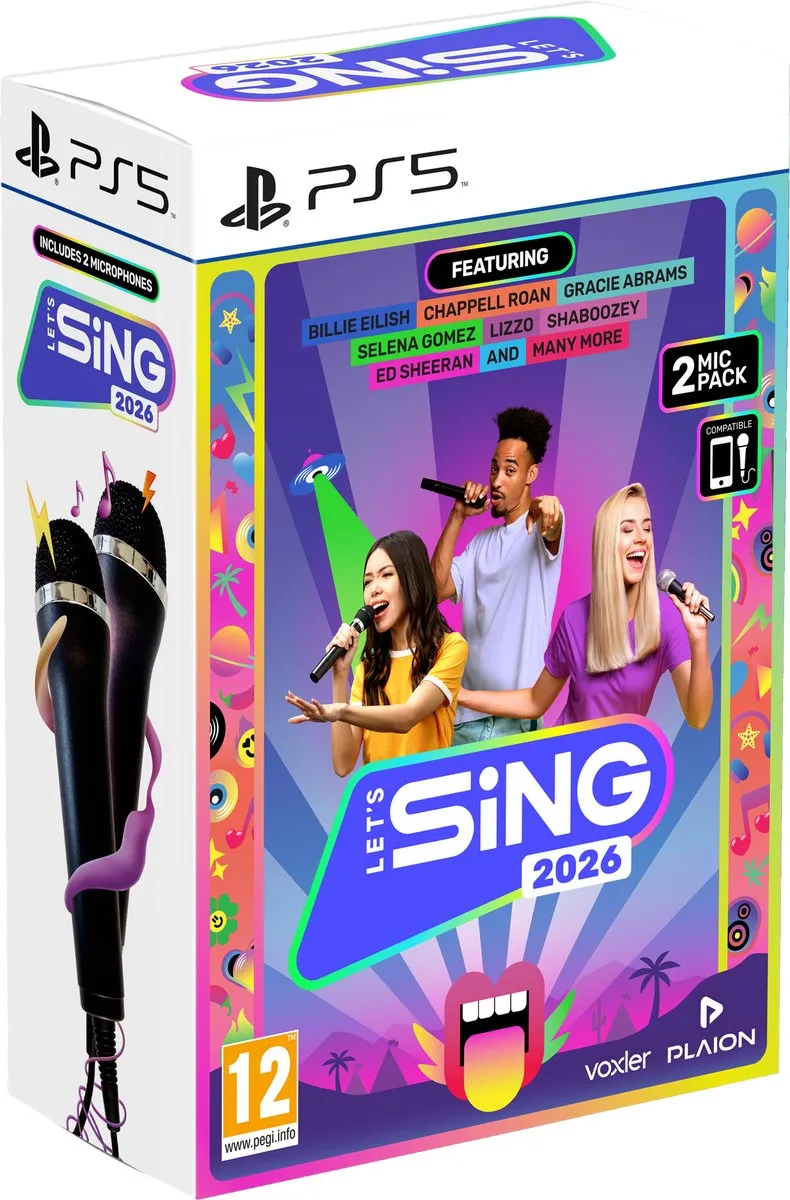 Let's Sing 2026 + 2 Microphones International Edition