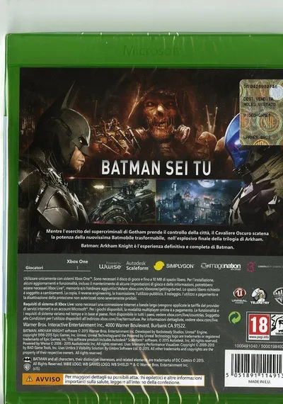 Warner Bros Batman Arkham Knight, Standaard+DLC Engels, Italiaans