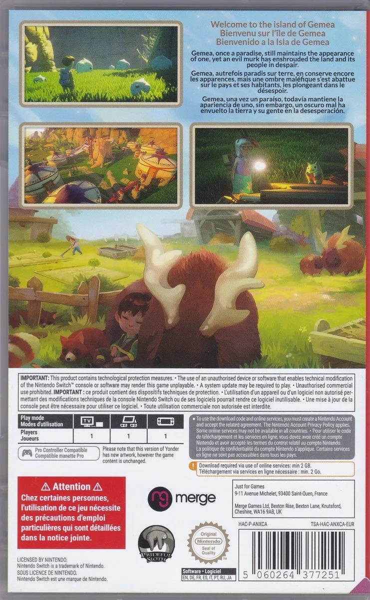 Yonder The Cloud Catcher Chronicles Code In Box - EN FR ES
