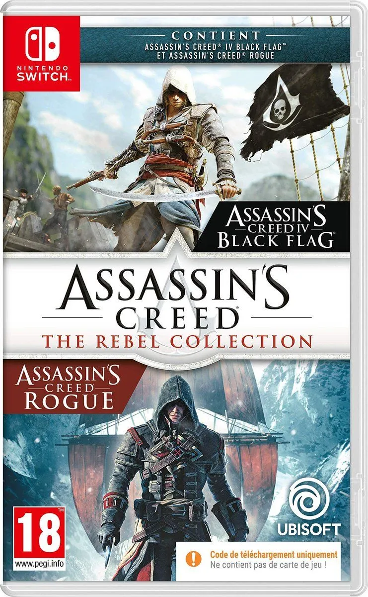 Dailygoods- -game Actie-/avonturenspel - Assassin's Creed - Rebel Collection - Code in de doos - Geschikt voor - Spannende gameplay - Spel