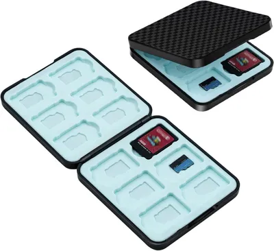 Game Storage Box voor , OLED, Lite en - Opslag voor 12 Game Cards en 12 Micro SD Cards met Bescherming en Organisatie