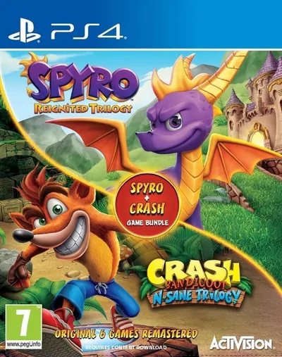 Crash Bandicoot N.Sane Trilogy & Spyro Reignited Double Pack Bundle