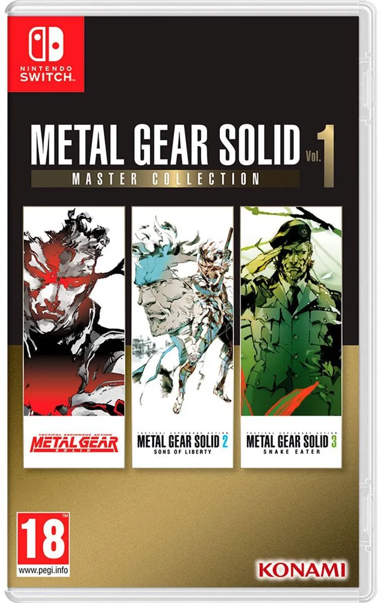 Nintendo Games Metal Gear Solid Master Collection Vol 1 Transparant