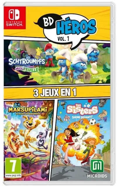 Pack Comics Heros Vol.1: The Smurfs Mission Malfeuille Sisters 1 Marsupilami - -spel