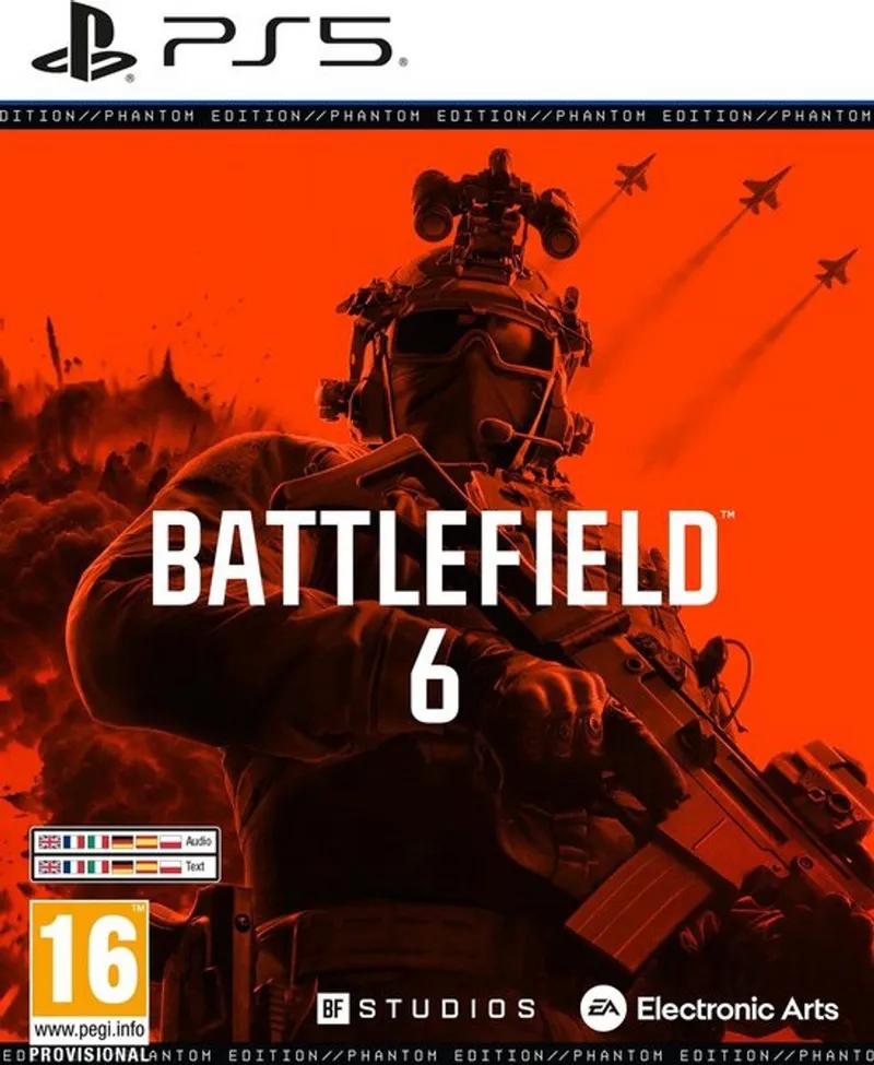 Videospel Battlefield 6 Phantom Edition - Downloadbare game - Battlefield Pro-token - Battle Pass - Exclusieve beloningen - Ultieme oorlogservaring