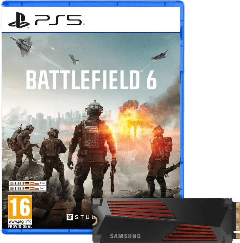 Battlefield 6 + Samsung 990 Pro 4TB Heatsink NVMe SSD