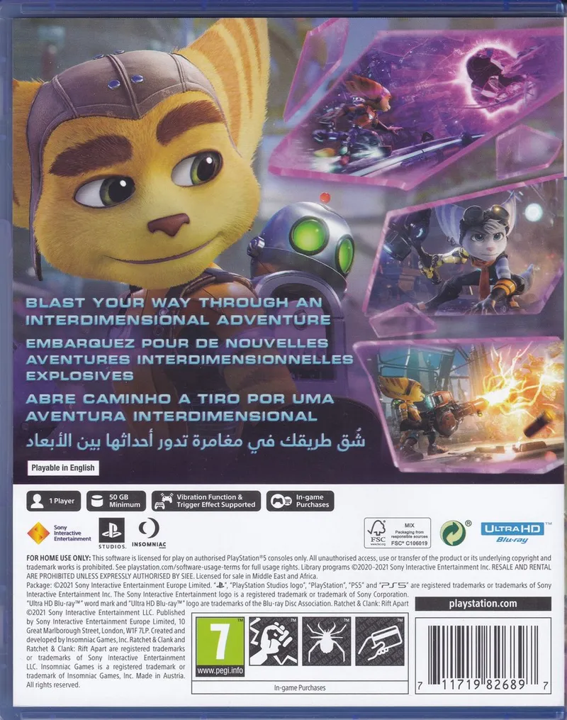 Ratchet Clank Rift Apart - EN FR PT AR